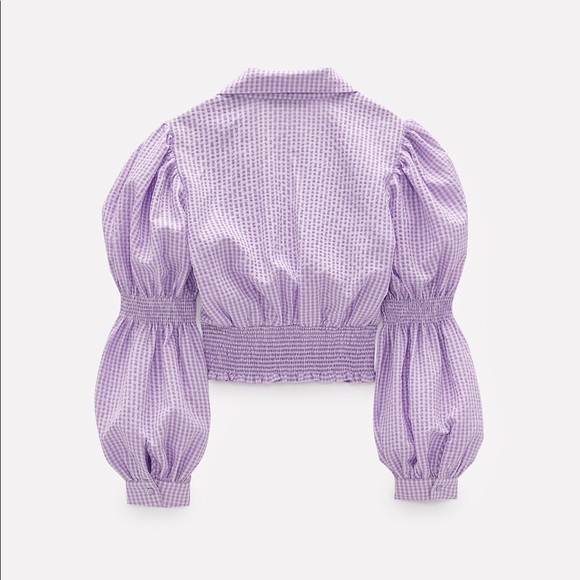 Cropped plaid top - Picture 2 of 5